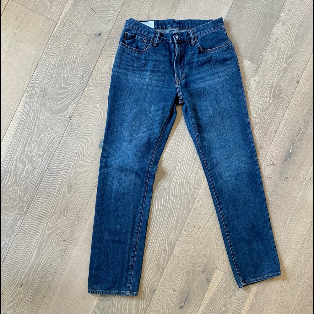 Gap Straight Jeans Men’s Size 31 32 adjustable elastic button waist